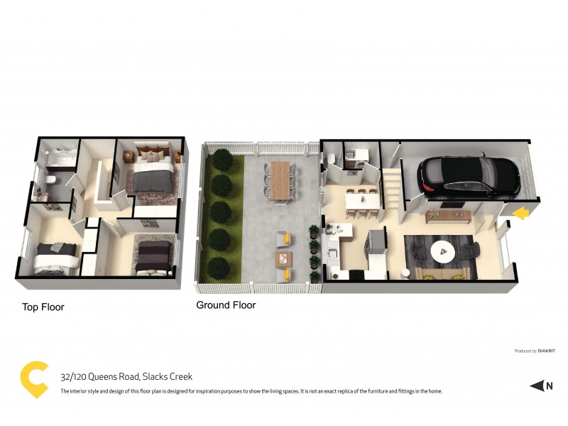 32/120 Queens Road, Slacks Creek QLD 4127 Floorplan