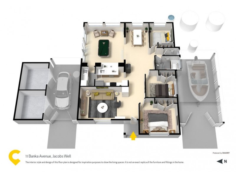 11 Banka Avenue, Jacobs Well QLD 4208 Floorplan