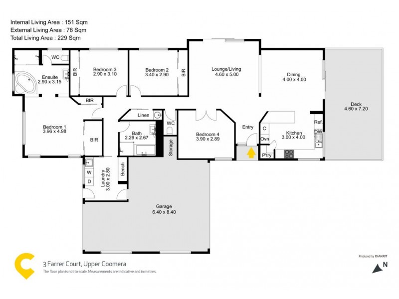 3 Farrer Court, Upper Coomera QLD 4209 Floorplan