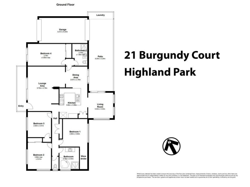 21 Burgundy Court, Highland Park QLD 4211 Floorplan