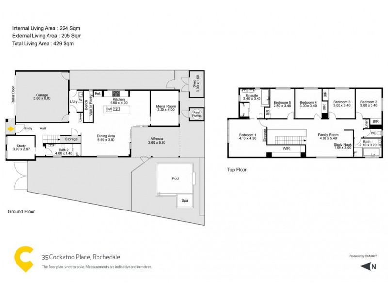 35 Cockatoo Place, Rochedale QLD 4123 Floorplan