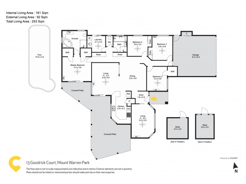 13 Goodrick Court, Mount Warren Park QLD 4207 Floorplan