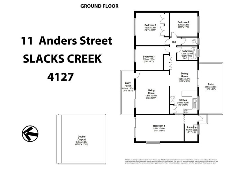 11 Anders Street, Slacks Creek QLD 4127 Floorplan