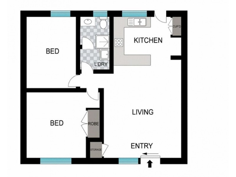 6/12 Albert Street, Eagleby QLD 4207 Floorplan