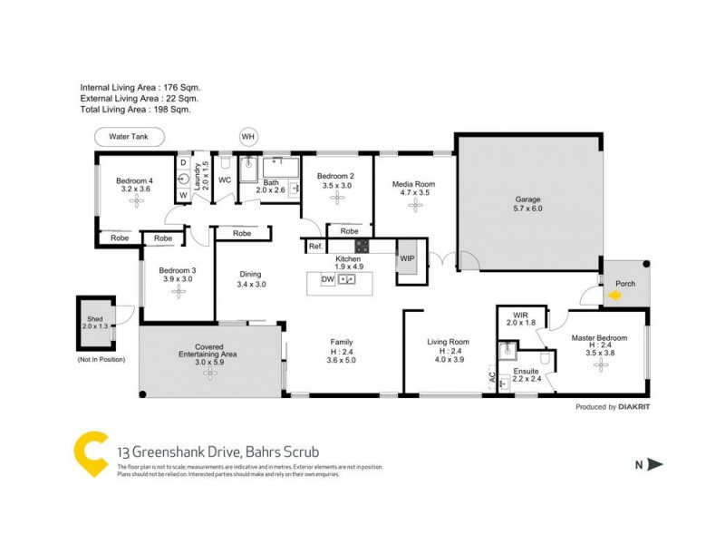 13 Greenshank Drive, Bahrs Scrub QLD 4207 Floorplan