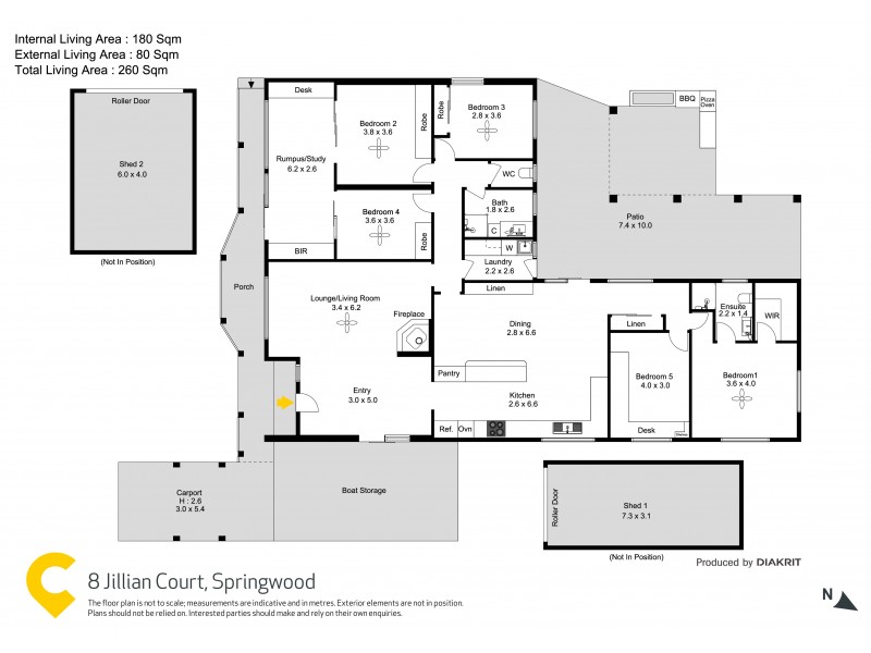 8 Jillian Court, Springwood QLD 4127 Floorplan