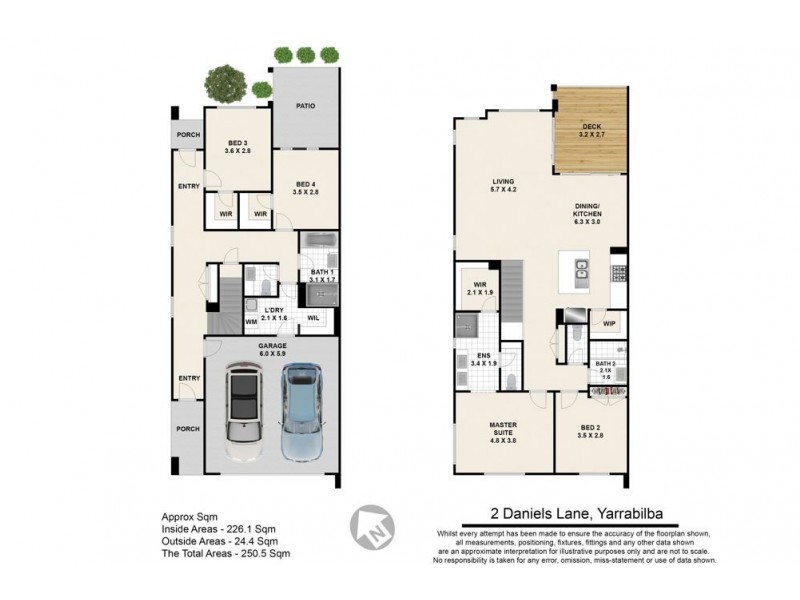 2 Daniels Lane, Yarrabilba QLD 4207 Floorplan