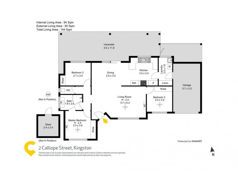 2 Calliope Street, Eagleby QLD 4207 Floorplan