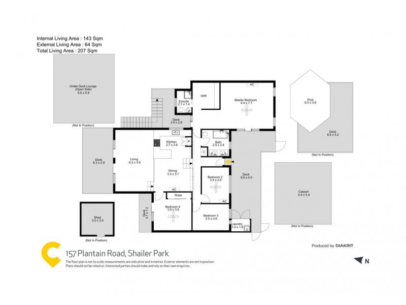 157 Plantain Road, Shailer Park QLD 4128 Floorplan