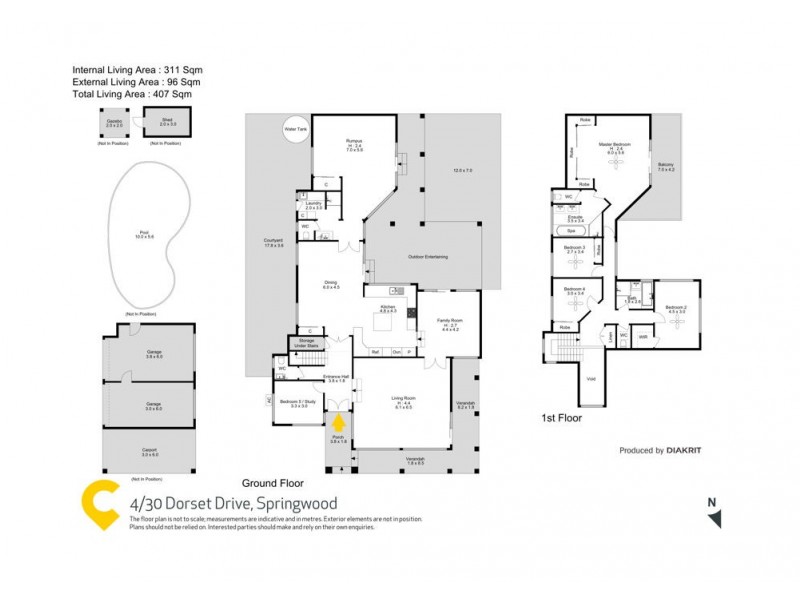 4 Cornwall Close (Private street at 30 Dorset Drive), Springwood QLD 4127 Floorplan
