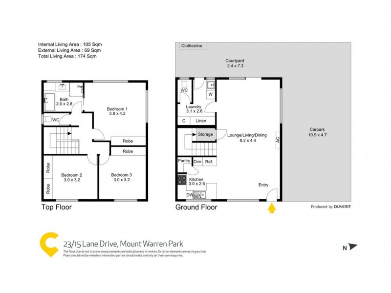 23/15 Lane Court, Mount Warren Park QLD 4207 Floorplan