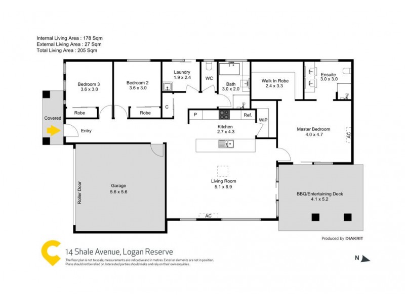 14 Shale Avenue, Logan Reserve QLD 4133 Floorplan