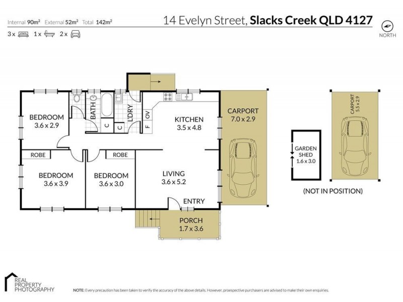 14 Evelyn Street, Slacks Creek QLD 4127 Floorplan