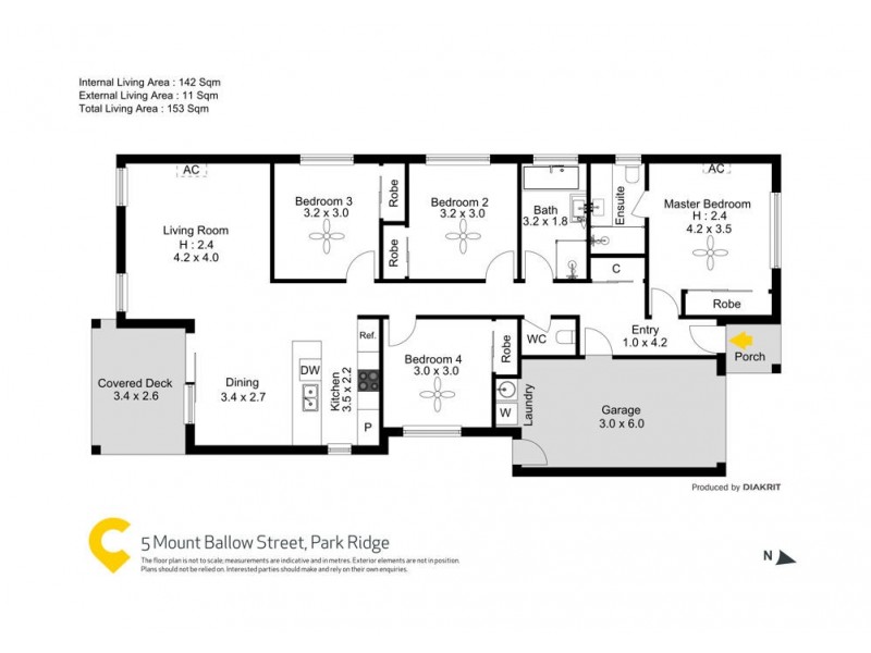 5 Mount Ballow Street, Park Ridge QLD 4125 Floorplan