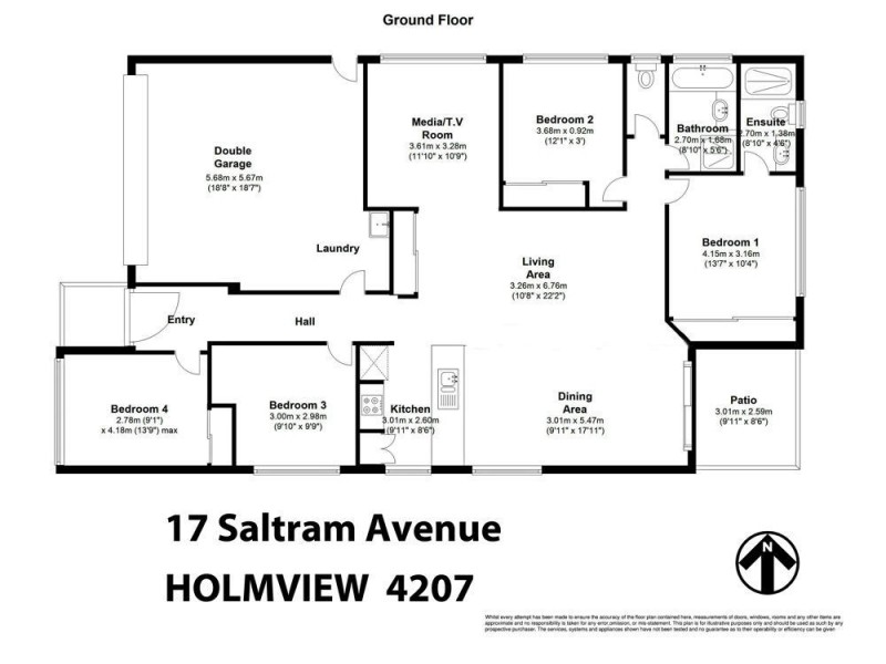 17 Saltram Avenue, Holmview QLD 4207 Floorplan