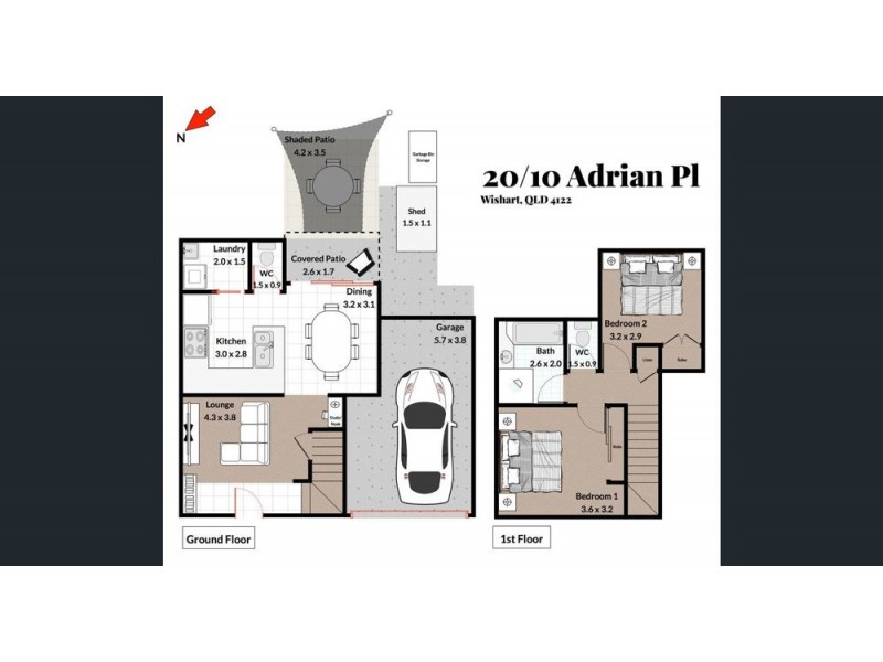 20/10 Adrian Place, Wishart QLD 4122 Floorplan
