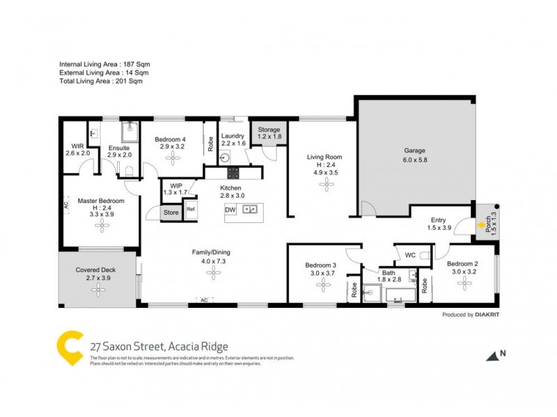 27 Saxon Street, Acacia Ridge QLD 4110 Floorplan