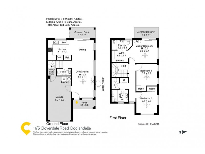 11/6 Cloverdale Road, Doolandella QLD 4077 Floorplan