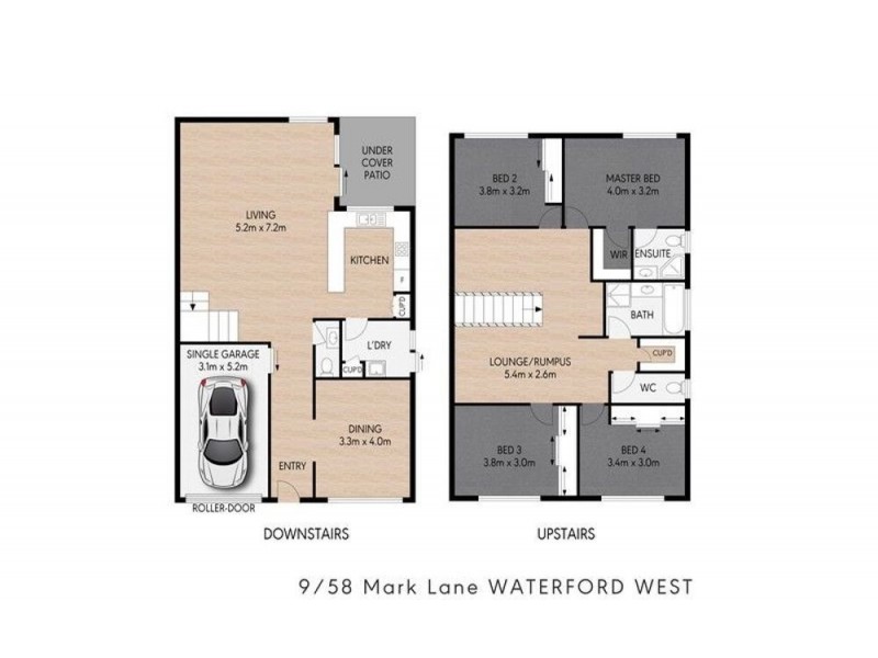 9/58 Mark Lane, Waterford West QLD 4133 Floorplan
