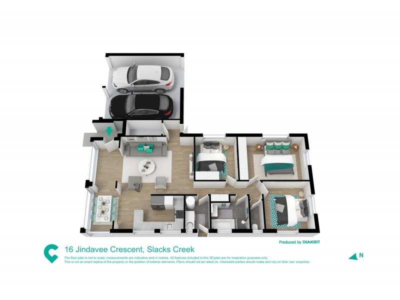 16 Jindavee Crescent, Slacks Creek QLD 4127 Floorplan