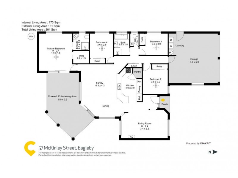 57 McKinley Street, Eagleby QLD 4207 Floorplan