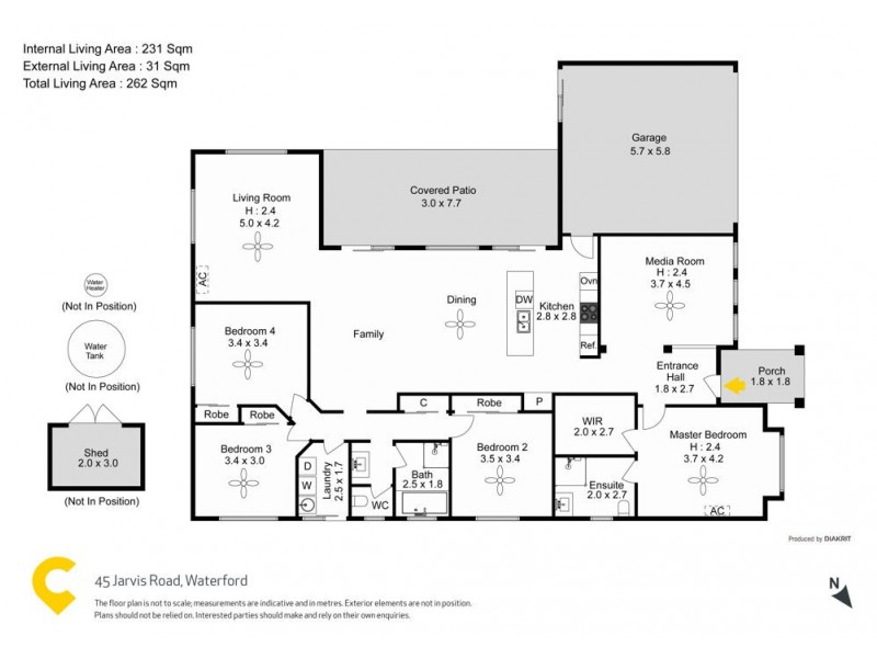 45 Jarvis Road, Waterford QLD 4133 Floorplan
