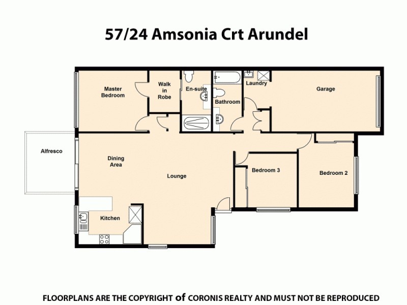 57/24 Amsonia Court, Arundel QLD 4214 Floorplan