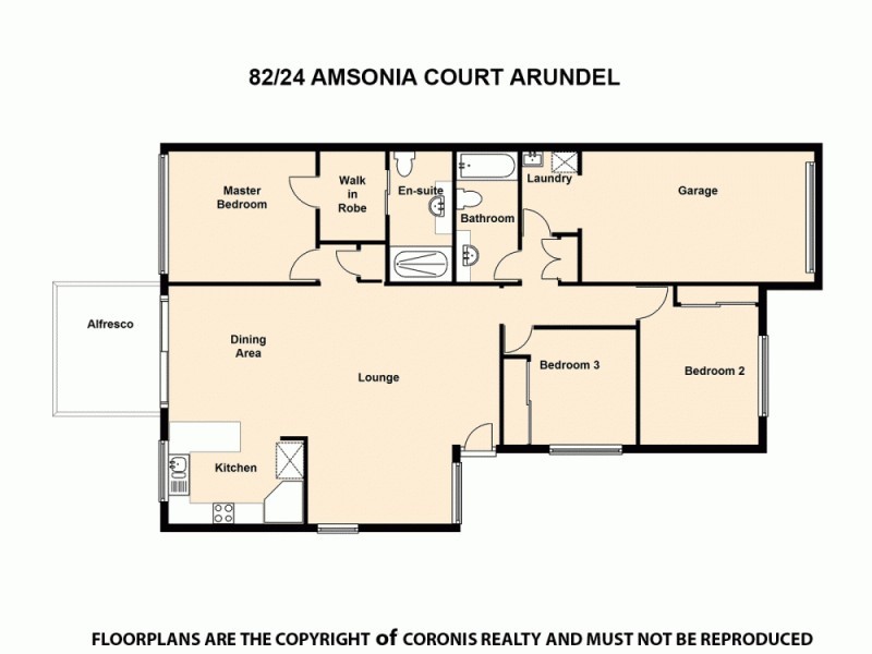 82/24 Amsonia Court, Arundel QLD 4214 Floorplan