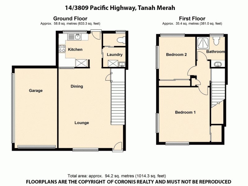 14/3809 Pacific Hwy, Tanah Merah QLD 4128 Floorplan