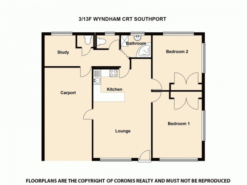 3/13F Wyndham St, Southport QLD 4215 Floorplan