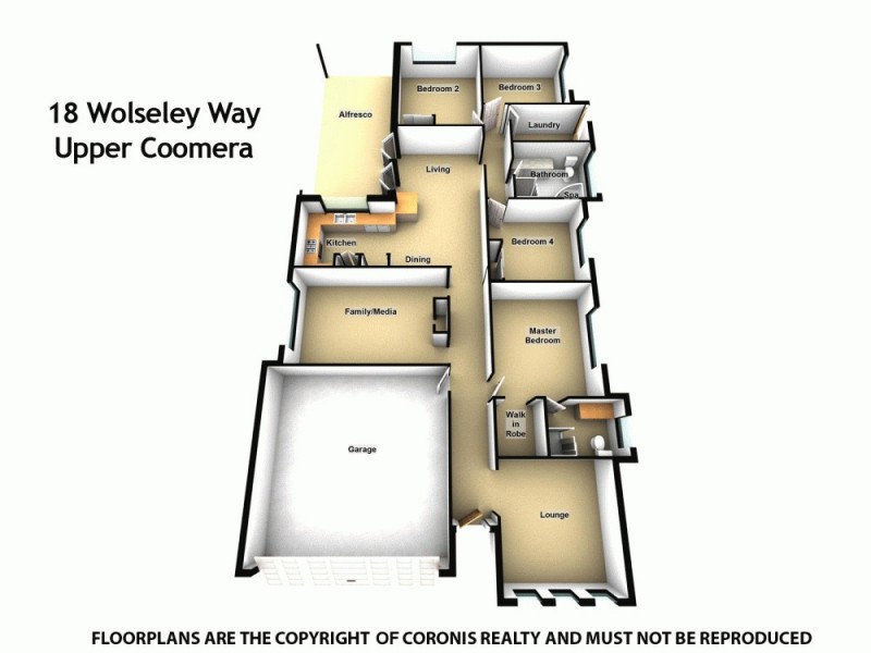 18 Wolseley Way, Upper Coomera QLD 4209 Floorplan