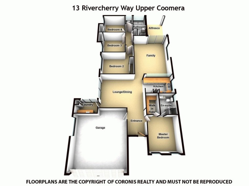 13 Rivercherry Way, Upper Coomera QLD 4209 Floorplan