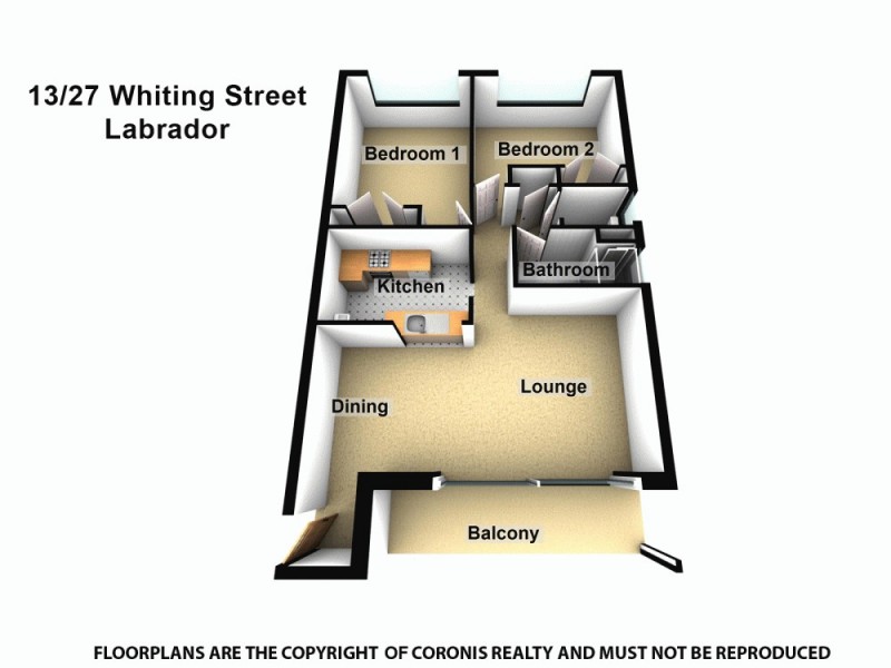 13/27 Whiting Street, Labrador QLD 4215 Floorplan