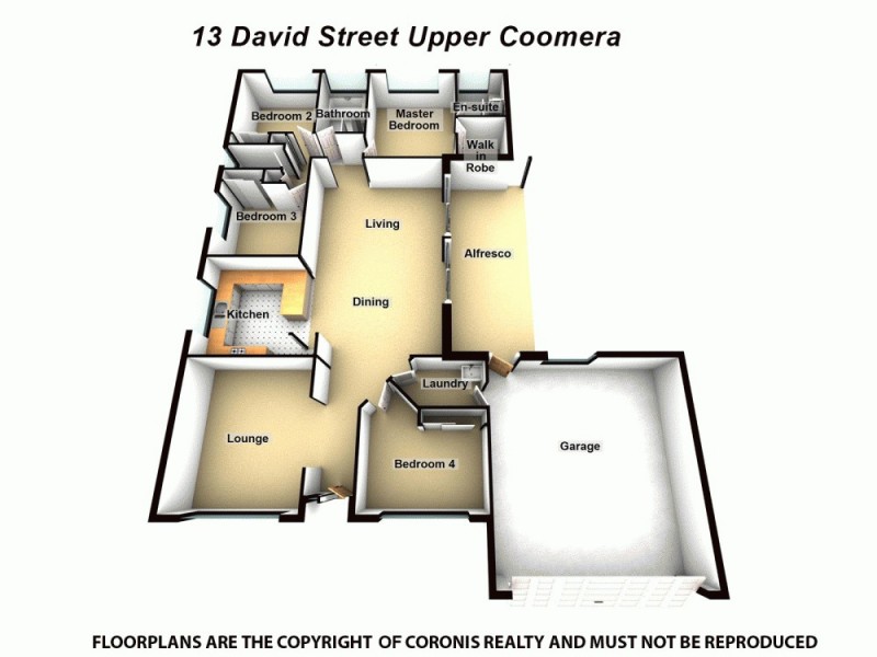 13 David Street, Upper Coomera QLD 4209 Floorplan