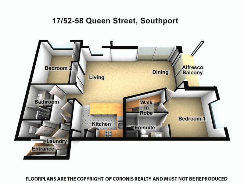 17/52-58 Queen Street, Southport QLD 4215 Floorplan