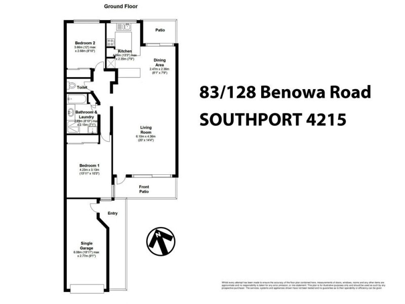83/128 Benowa Road, Southport QLD 4215 Floorplan