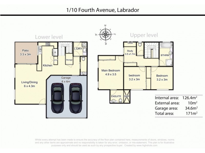 2/10 Fourth Avenue, Labrador QLD 4215 Floorplan