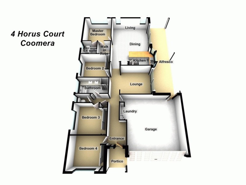 4 Horus Court, Coomera QLD 4209 Floorplan