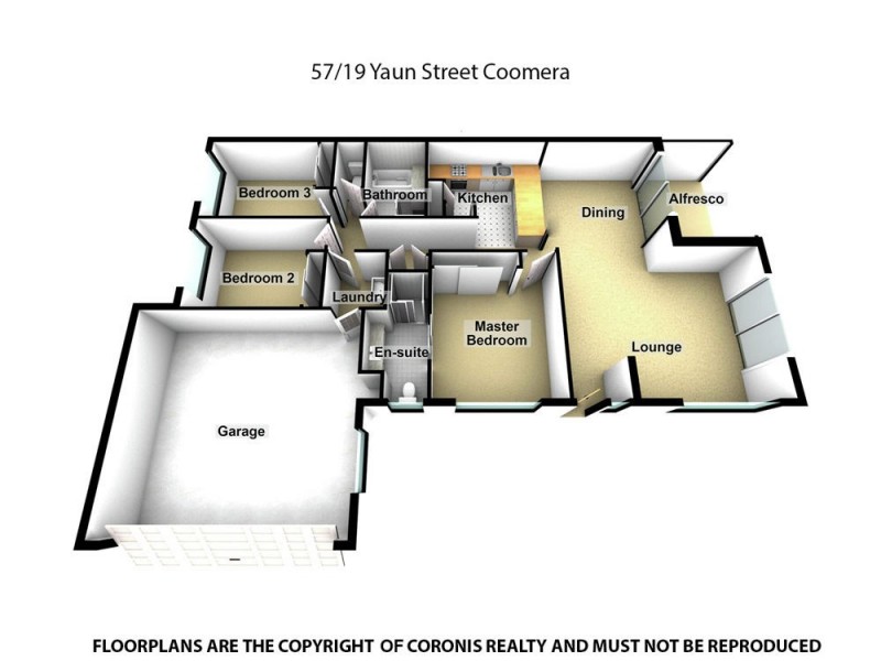 57/19 Yaun Street, Coomera QLD 4209 Floorplan