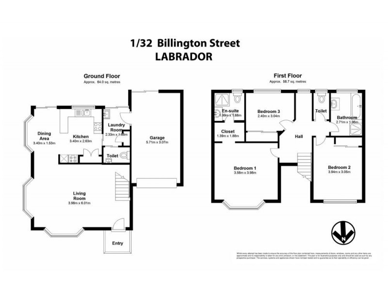 1/32 Billington Street, Labrador QLD 4215 Floorplan