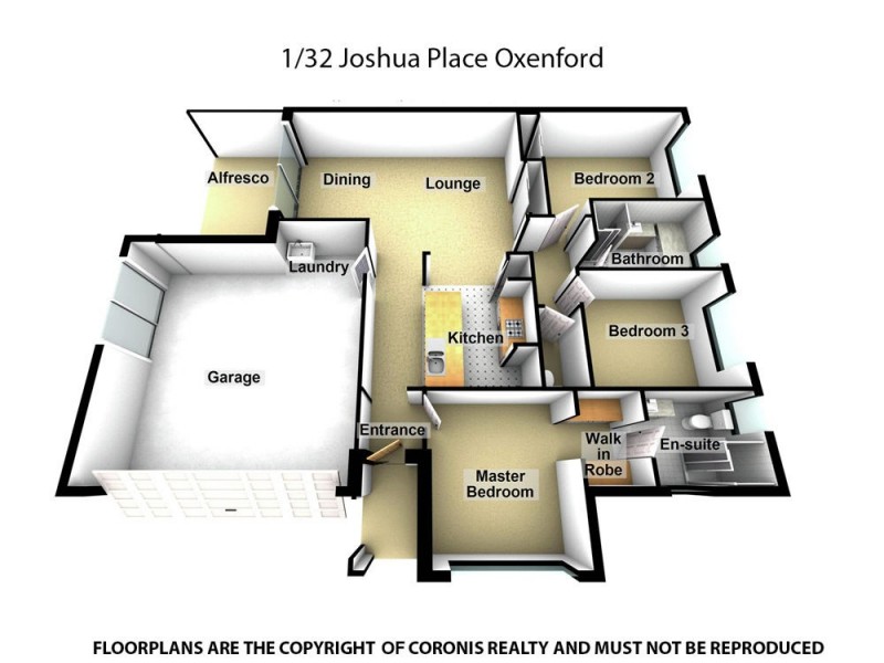 1/32 Joshua Place, Oxenford QLD 4210 Floorplan