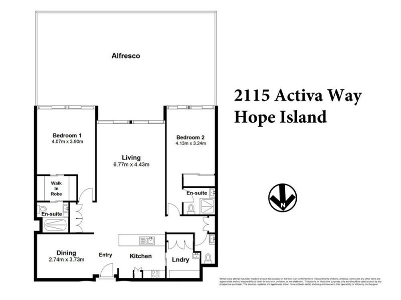 2115/2 Activa Way, Hope Island QLD 4212 Floorplan