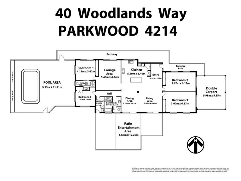 40 Woodlands Way, Parkwood QLD 4214 Floorplan