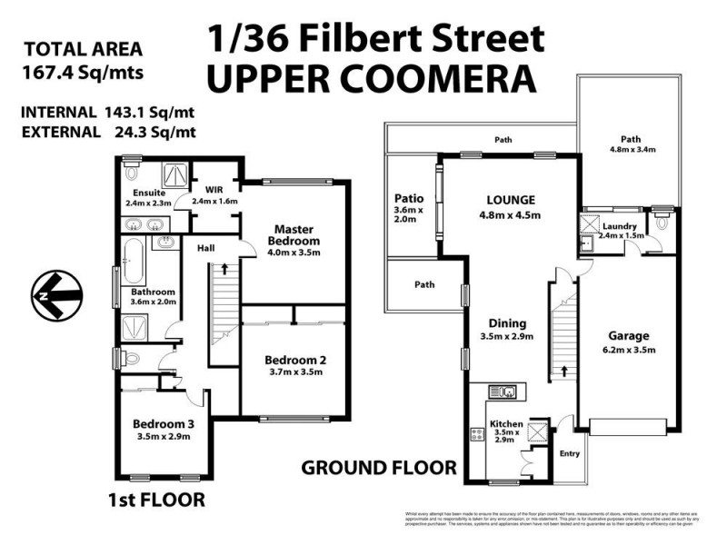 36 Filbert Street, Upper Coomera QLD 4209 Floorplan