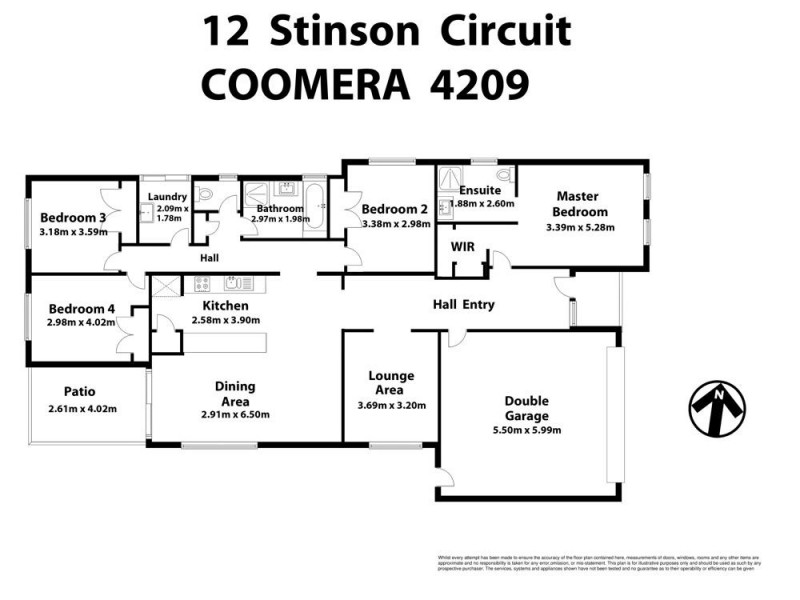 12 Stinson Circuit, Coomera QLD 4209 Floorplan