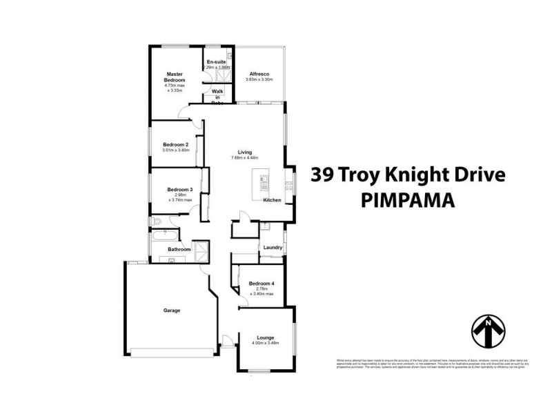 39 Troy Knight Drive, Pimpama QLD 4209 Floorplan