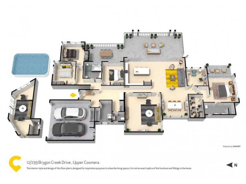 12/239 Brygon Creek Drive, Upper Coomera QLD 4209 Floorplan