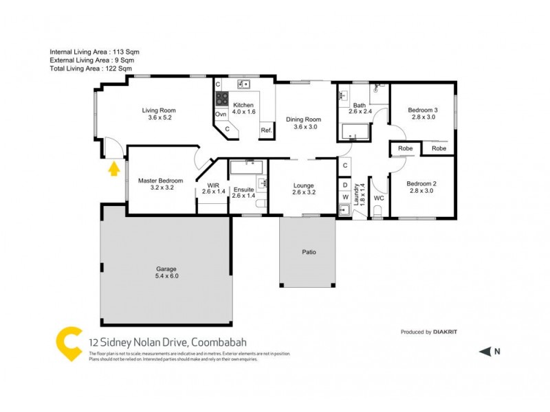 12 Sidney Nolan Drive, Coombabah QLD 4216 Floorplan