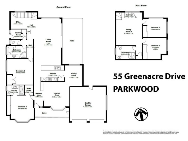 55 Greenacre Drive, Parkwood QLD 4214 Floorplan
