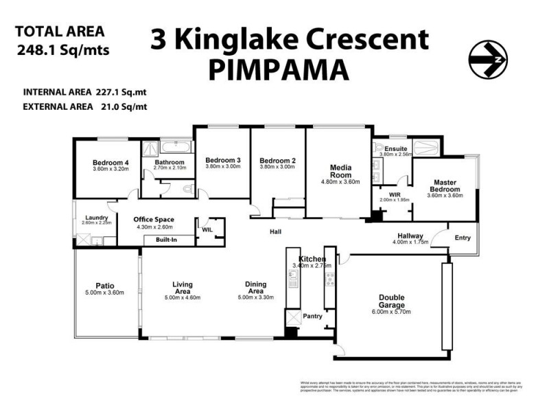 3 Kinglake Crescent, Pimpama QLD 4209 Floorplan